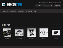 Tablet Screenshot of erostek.com